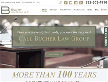 Tablet Screenshot of bucherlawgroup.com